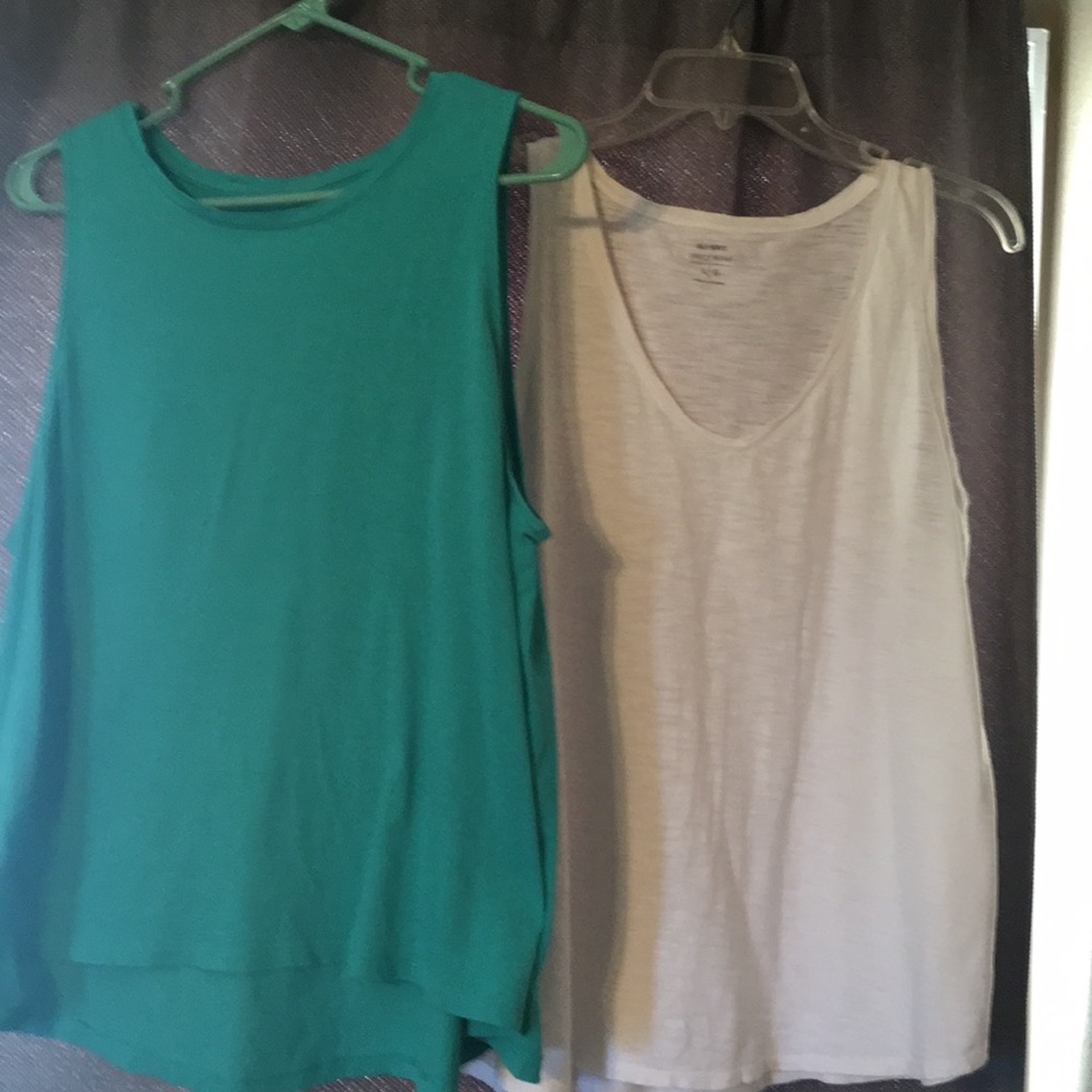 Lot of Old Navy cotton tank tops